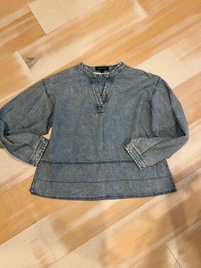 Blue Denim Tunic Top